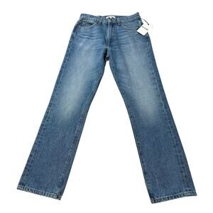 RE/DONE 90's High‎ Rise Straight Indigo Stone Wash Denim Jeans Women's Size 26